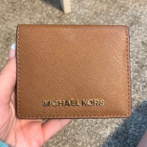 Michael Kors small khaki/brown wallet